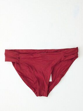 Becca Color Code American Fit Bikini Bottom Adobe Red Womens Medium